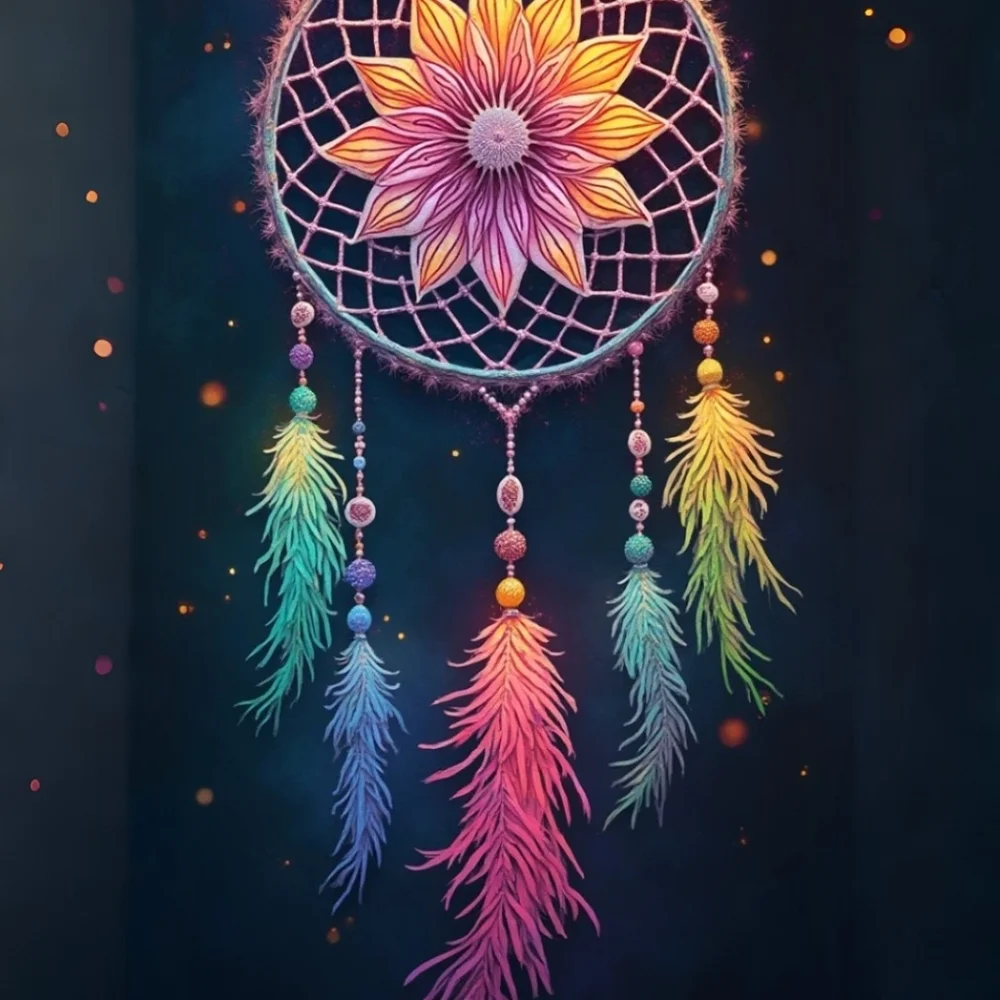 Dreamcatcher In A Glass Front Frame 8x10